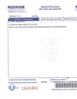 Recibo para pago de aprobación de licencia